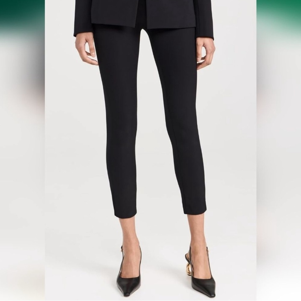 Veronica Beard Black Scuba Zip Back Pant Size 2